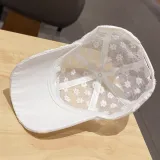 Breathable Mesh Sunhat Chrysanthemum Lace Baseball Cap