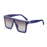 Sunglasses Square Oversized Lens Flat Top Retro Eyewear