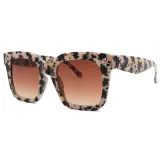 Sunglasses Trendy Cateye Square Oversized UV400 Protection Vintage Retro Flat Top With Frame