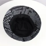 Double-Sided Reversible Sunhat Newspaper Bucket Cap