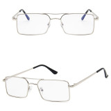 Transparent Sunglasses Rectangle Frame UV Protection Fashion Square Tinted Lens Vintage Sun Glasses