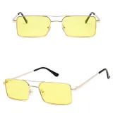 Sunglasses Rectangle Frame UV Protection Fashion Square Tinted Lens Vintage Sun Glasses