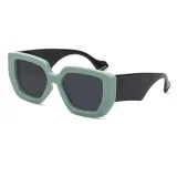 Sunglasses Retro Square Oversized Frame Wide Glasses Legs Retro Eyewear