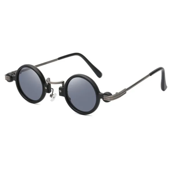 Sunglasses Small Round Lens Retro Punk Frame Rock Hip Hop Glasses