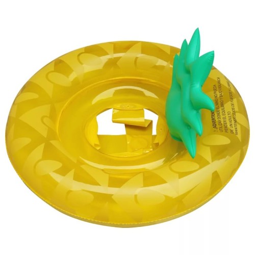 Toddler Kids Pool Floats Inflated Swimming Rings Yellow Pineapple Sitting Swimming Circle