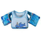 Toddler Kids Print Hippocampus Vest with Arms Floats Life Jacket