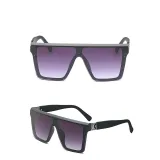 Sunglasses Square Oversized Lens Flat Top Retro Eyewear