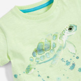 Toddler Kids Boys Sea Animals  Short Sleeve T-shirt