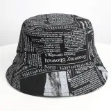 Double-Sided Reversible Sunhat Newspaper Bucket Cap