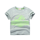 Toddler Kids Boys Dinosaur Short Sleeve T-shirt