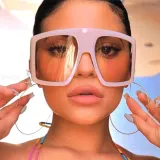 Sunglasses Square Lens Aviators Goggles UV400 With Large Frame Shades
