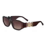 Sunglasses Small Square Retro Wide Frame Eyewear