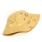 Double-Sided Reversible Sunhat Feather Print Bucket Cap