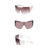 Sunglasses Multicolor Oversized Mirror One Piece Sport Style Windproof Goggle