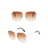 Sunglasses Multicolor Fashion Square Aviators Sunglasses Flat Mirrored Lens