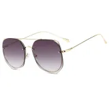 Sunglasses Metal Irregular rhombus Lens Frame Aviator Eyewear