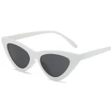 Sunglasses Multicolor Triangle Funny Retro Vintage Narrow Cat Eye Shade With Frame