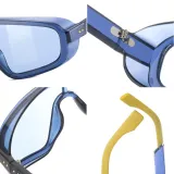 Sunglasses Multicolor Oversized Mirror One Piece Sport Style Windproof Eyewear