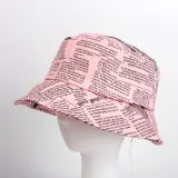 Double-Sided Reversible Sunhat Newspaper Bucket Cap