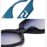 Sunglasses Oversized Frame Hollow Out Wide Glasses Legs Retro Eyewear
