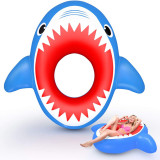 Blue Shark Inflatable Swimming Circle For Kids Child Adults
