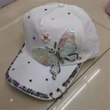 Big Butterfly Personality Hoop Cap Visor Baseball Cap