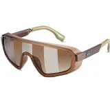 Sunglasses Multicolor Oversized Mirror One Piece Sport Style Windproof Eyewear