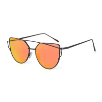 Sunglasses Trendy Cateye Round Bottom Oversized UV Protection Double Bridge Shades