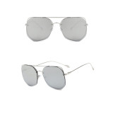 Sunglasses Metal Irregular rhombus Lens Frame Aviator Eyewear