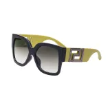 Sunglasses Oversized Frame Hollow Out Wide Glasses Legs Retro Eyewear
