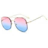 Sunglasses Metal Irregular rhombus Lens Frame Aviator Eyewear