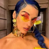 Sunglasses Multicolor Dragonfly Wing Rimless Eyewear Streetwear