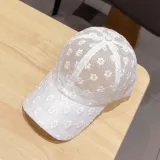 Breathable Mesh Sunhat Chrysanthemum Lace Baseball Cap