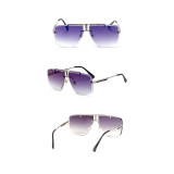 Sunglasses Irregular Polygon Oversize Rimless Classic Aviator UV Protection Goggle
