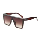 Sunglasses Square Oversized Lens Flat Top Retro Eyewear