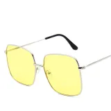 Sunglasses Multicolor Fashion Square Aviators Sunglasses Flat Mirrored Lens