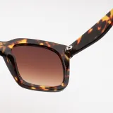 Sunglasses Trendy Cateye Square Oversized UV400 Protection Vintage Retro Flat Top With Frame