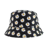 Double-Side Reversible Sunhat Pattern Bucket Cap