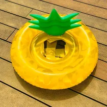 Toddler Kids Pool Floats Inflated Swimming Rings Yellow Pineapple Sitting Swimming Circle
