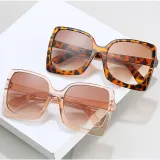 Sunglasses Square Oversized UV Protection Retro With Wide Frame Unisex