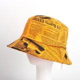 Double-Sided Reversible Sunhat Newspaper Bucket Cap