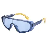 Sunglasses Multicolor Oversized Mirror One Piece Sport Style Windproof Eyewear