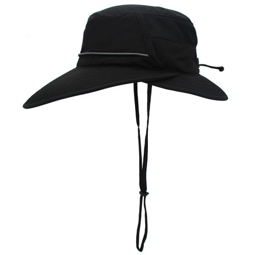 Summer UV Protection Outdoor Sunhat Wide Brim Peaked Fishing Cap