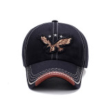 Eagle Embroidered Cap And Sunscreen Baseball Cap