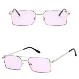 Sunglasses Rectangle Frame UV Protection Fashion Square Tinted Lens Vintage Sun Glasses