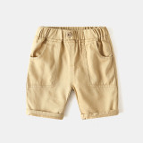 Kids Boys Solid Color Casual Shorts