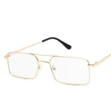 Transparent Sunglasses Rectangle Frame UV Protection Fashion Square Tinted Lens Vintage Sun Glasses