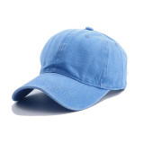 Solid Color Cotton Cap And Sunscreen Baseball Cap