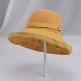 Outdoor Big Brim Cotton And Linen Sun Hat Fisherman Hat