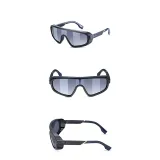 Sunglasses Multicolor Oversized Mirror One Piece Sport Style Windproof Eyewear